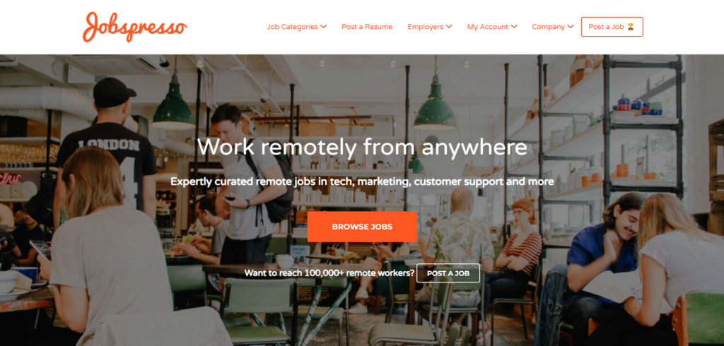 best remote job sites Jobspresso